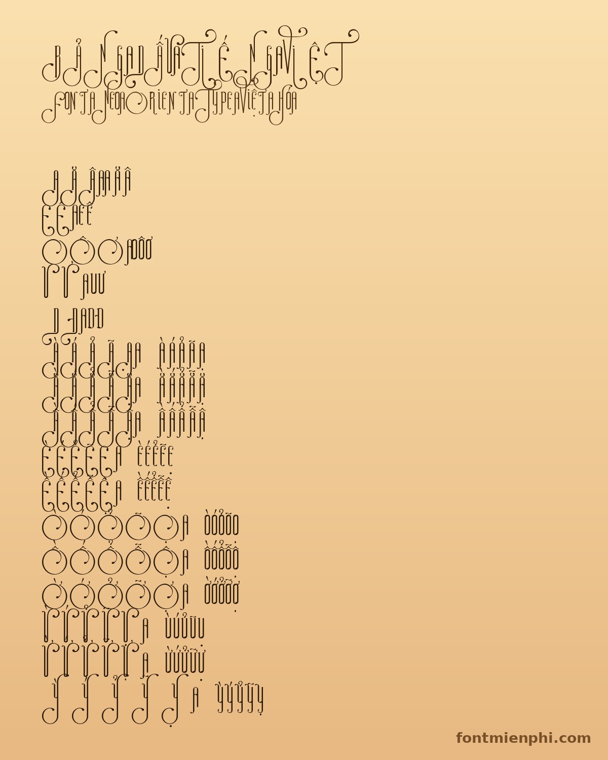 font neo orient type việt hóa miễn phí