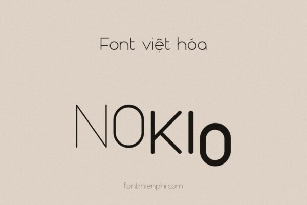font nokio việt hóa miễn phí