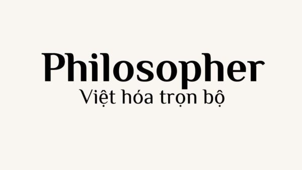Font Philosopher Việt Hóa miễn phí – thumbnail 4 kiểu chữ serif tinh tế