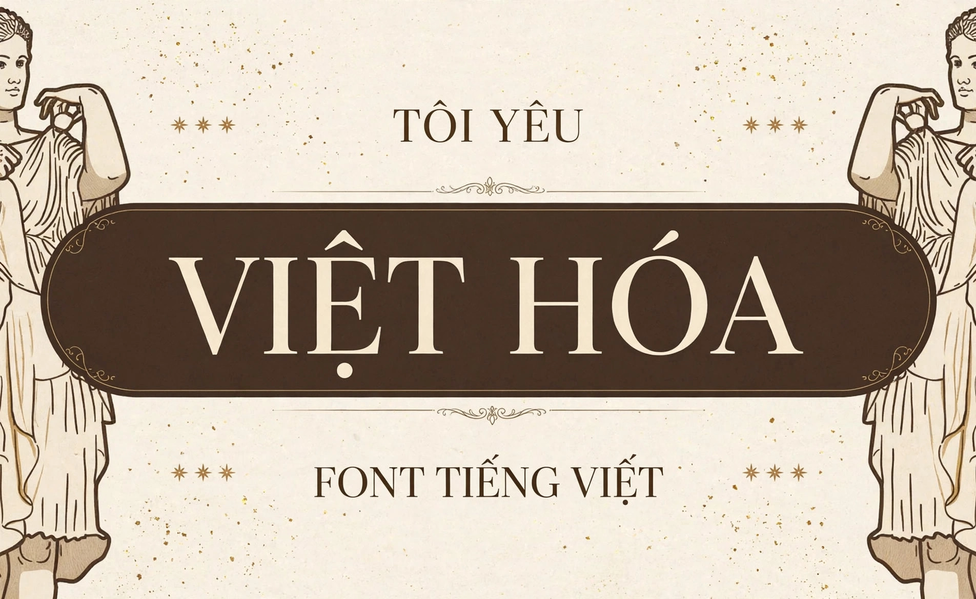 Ứng dụng font TH Mackenzin việt hóa trên poster phong cách cổ điển