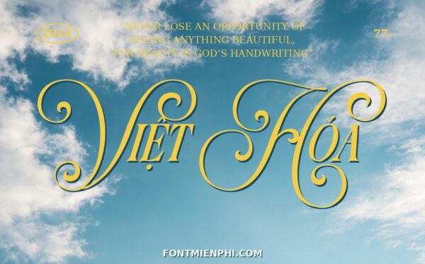 Font TH Luxury 4 Việt Hóa