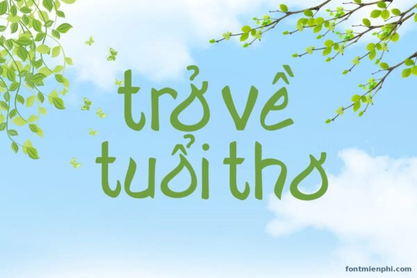 Font Qojarun Việt Hóa Miễn Phí – demo trở về tuổi thơ