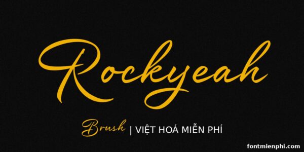 font rockyeah brush việt hóa miễn phí