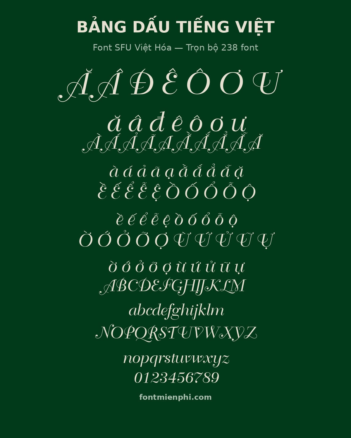 Font SFU Việt Hóa Đầy Đủ 238 Font Miễn Phí – Kho Chữ Unicode Việt Nam Đầy Đủ Nhất 3 font sfu việt hóa đầy đủ 238 font miễn phí