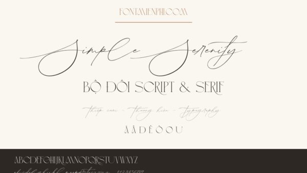 Font Simple Serenity Việt Hóa Miễn Phí – thumbnail