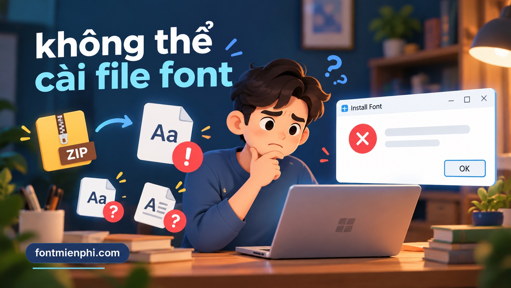 Cách cài đặt font chữ Việt hóa trên Windows 10 và 11