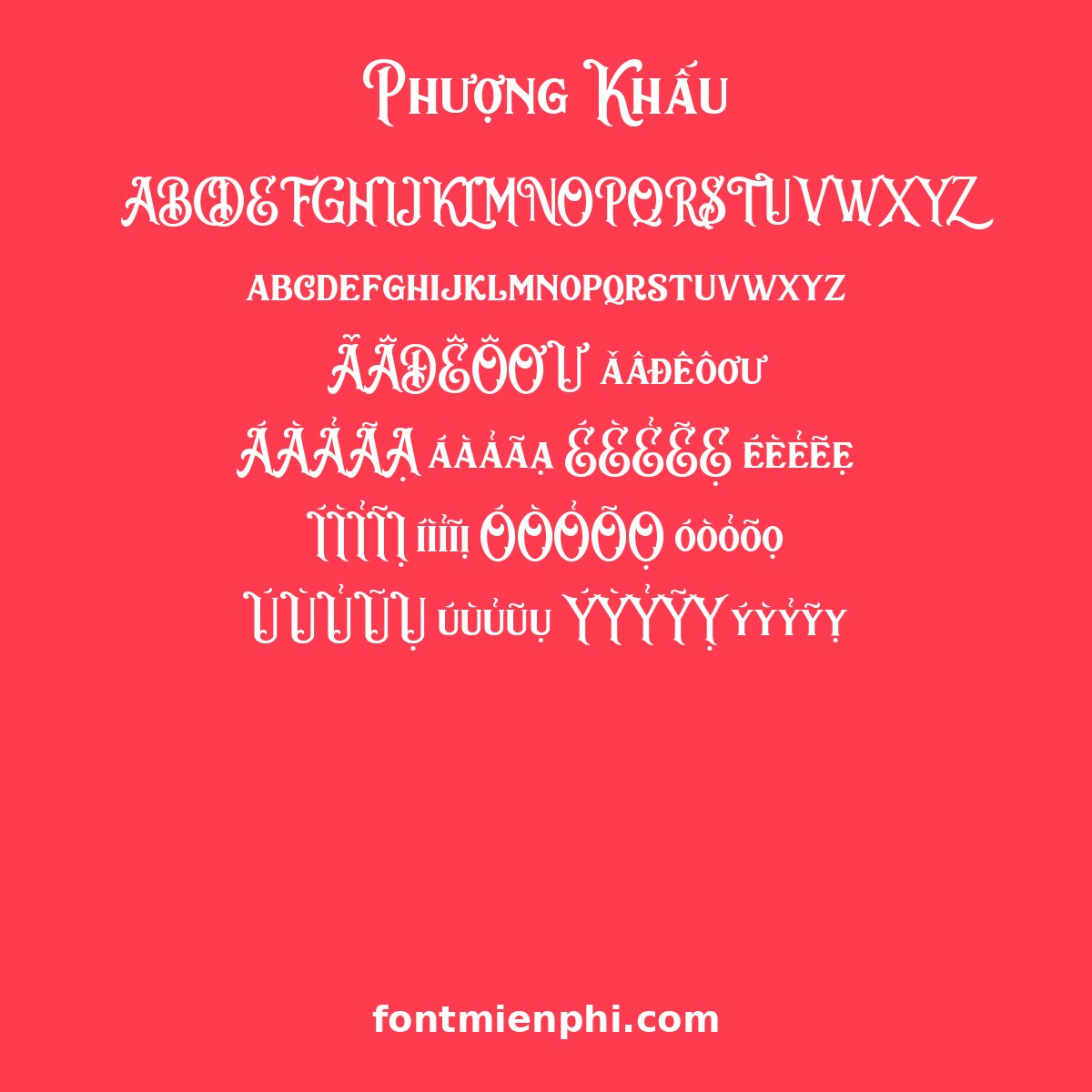 Font Phượng Khấu Việt hóa
