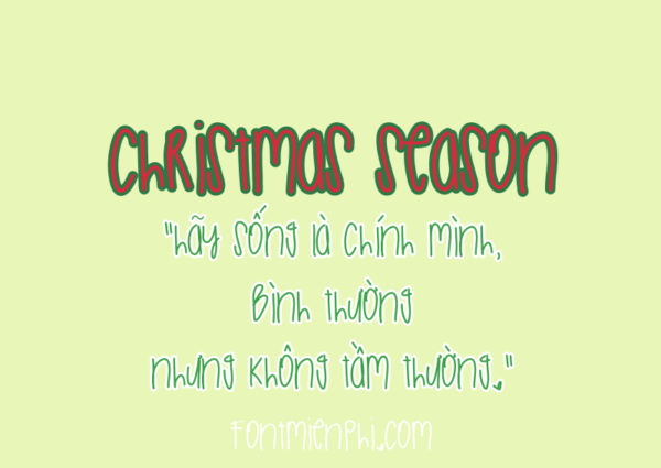 Font Christmas Season Việt Hóa