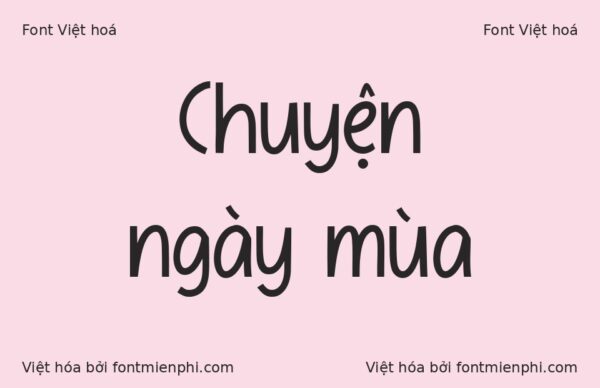 Font 1FTV VIP Eatwos Việt Hóa – Chữ Viết Tay Tròn Trịa Đáng Yêu