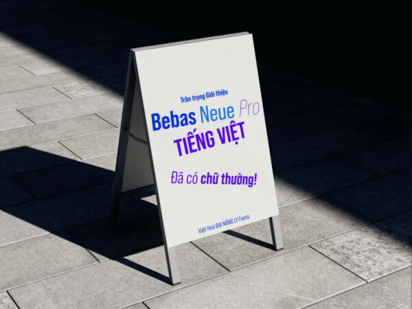 Font Bebas Neue Pro Việt Hóa – 6 Style Sans Không Chân Chuẩn Đẹp