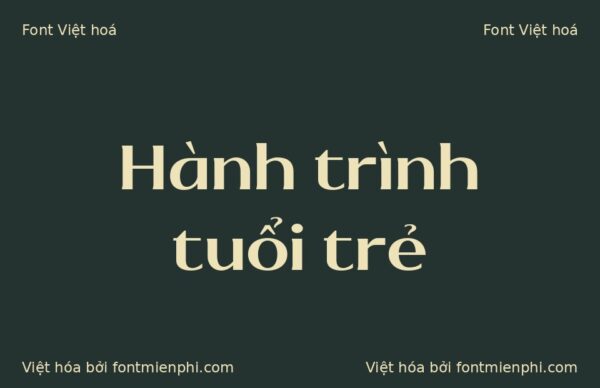 Font 1FTV VIP Paleotich Việt Hóa – Serif Cổ Điển Sang Trọng