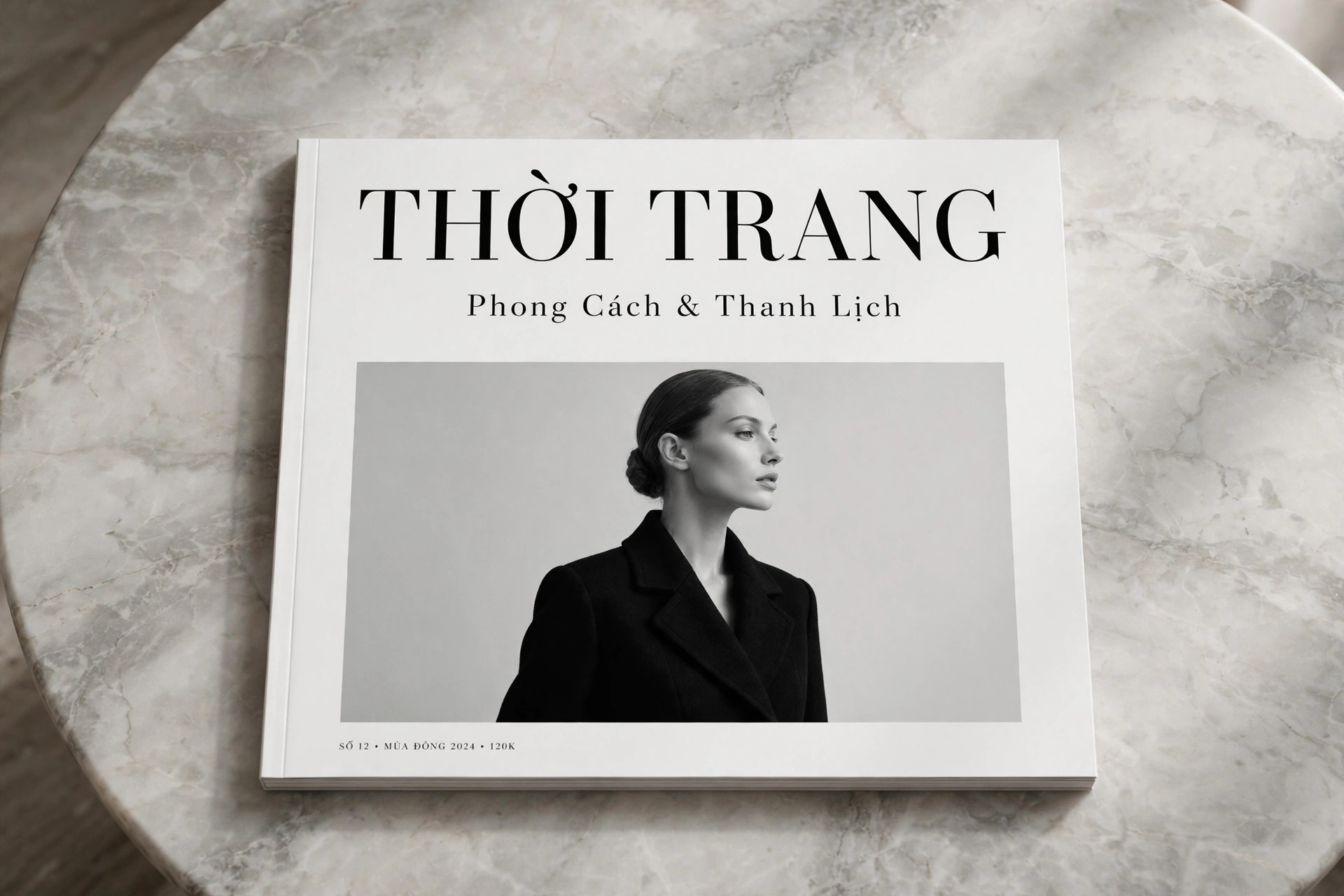 Ứng dụng font SVN-Kontras việt hóa trên bìa tạp chí thời trang – chữ \