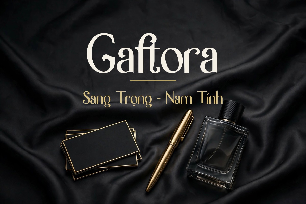 Font TH Gaftora Việt Hóa – Cổ Điển Sang Trọng Miễn Phí 4 Ảnh minh họa font TH Gaftora Việt Hóa – Sang Trọng - Nam Tính