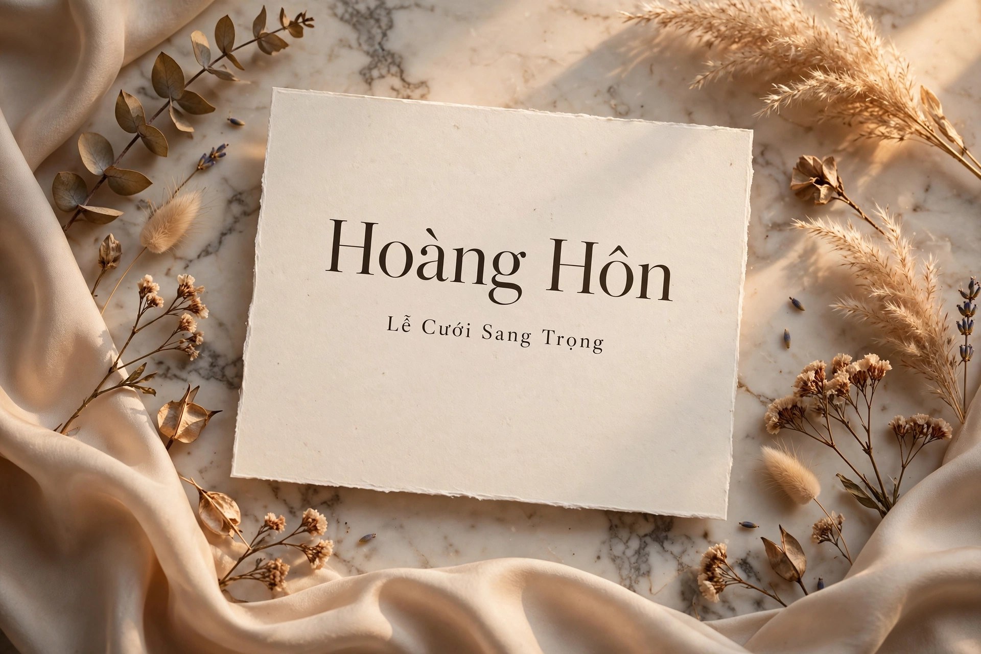 Ứng dụng font TH-Bilment việt hóa trên thiệp cưới – Hoàng Hôn serif thanh lịch