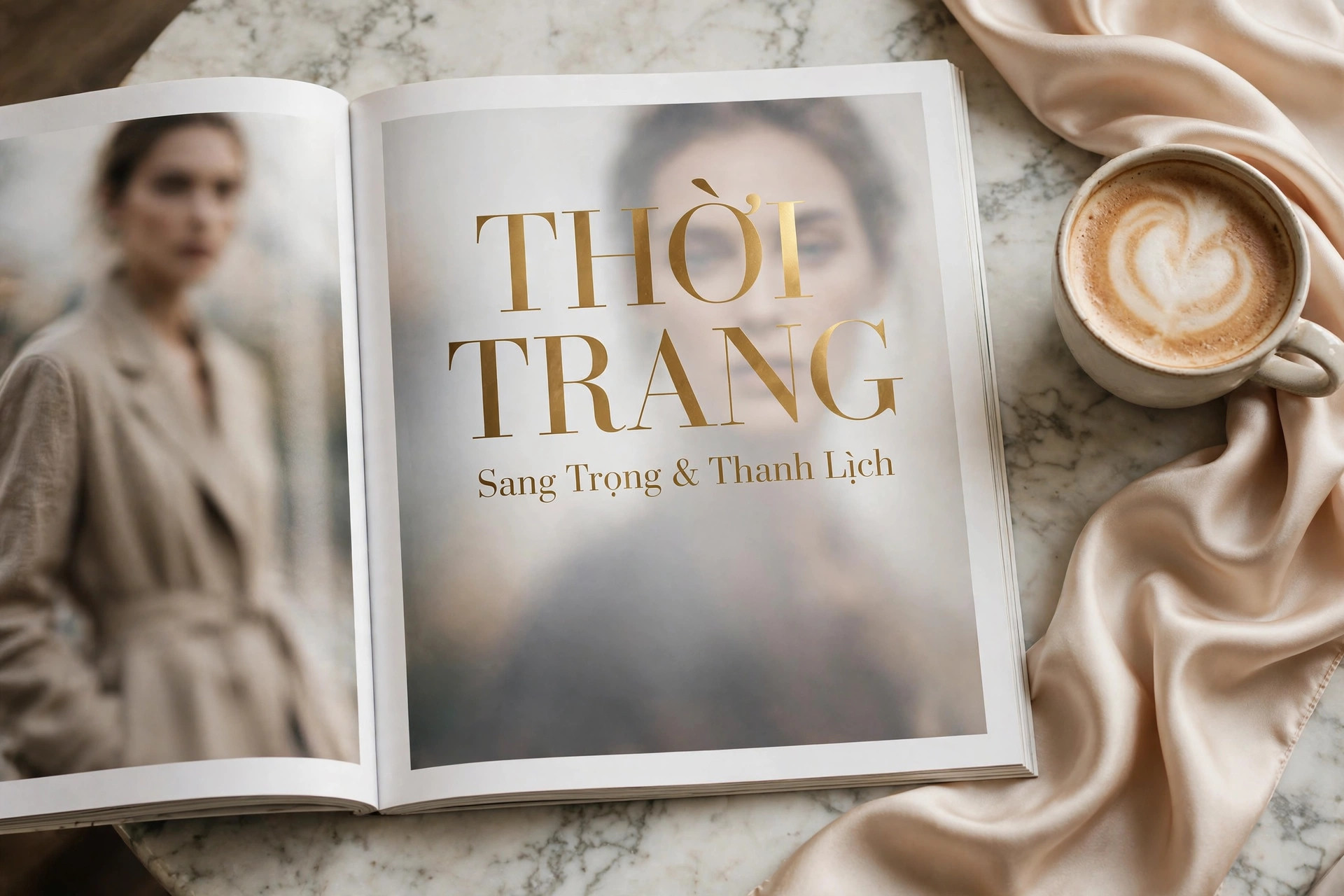 Ứng dụng font SVN-Notulen việt hóa trên tạp chí thời trang – chữ THỜI TRANG sang trọng