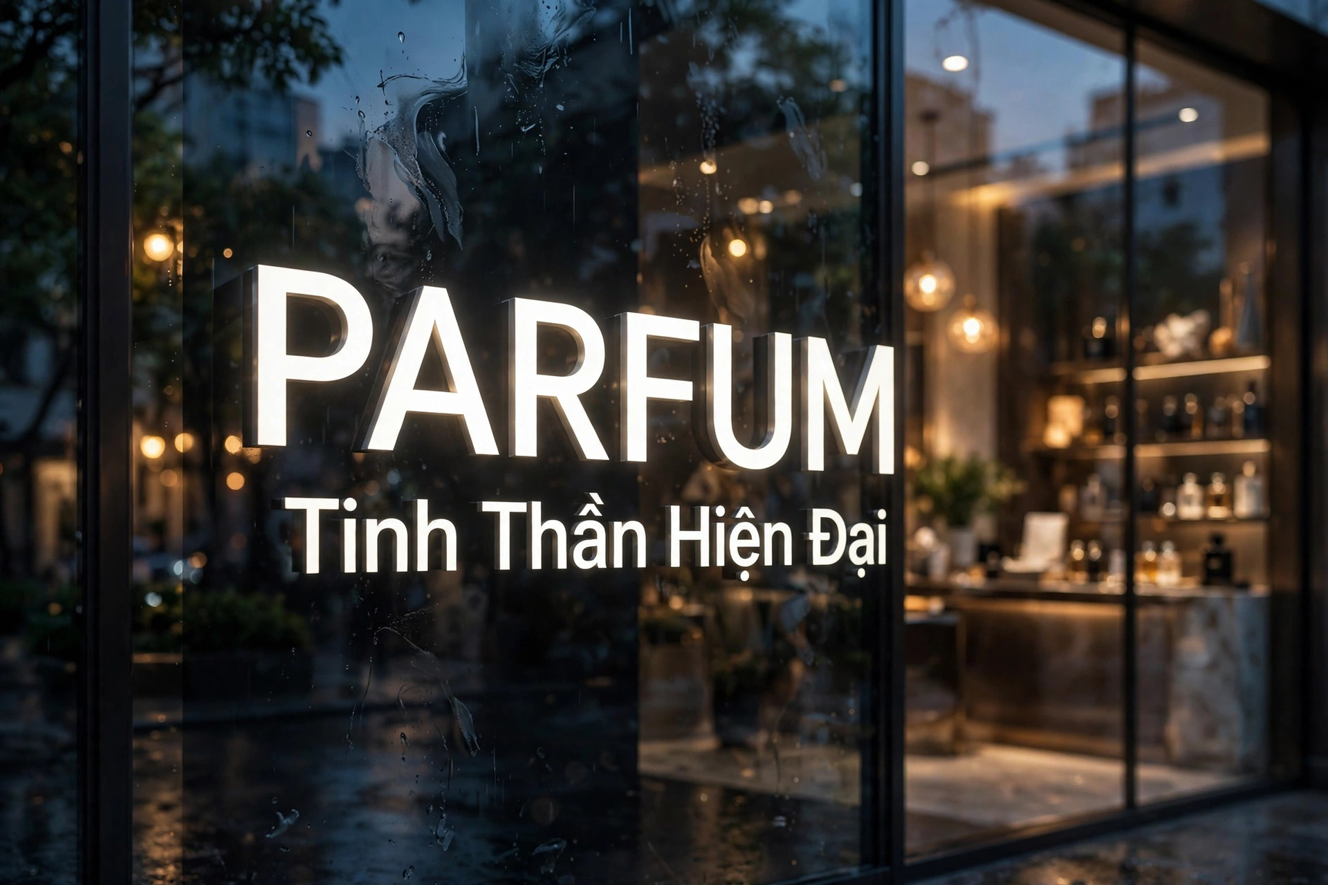 Font SVN-OscineBold Cứng Cáp Hiện Đại Việt Hóa Miễn Phí 4 Ứng dụng font SVN-OscineBold cho biển hiệu thương hiệu nước hoa hiện đại