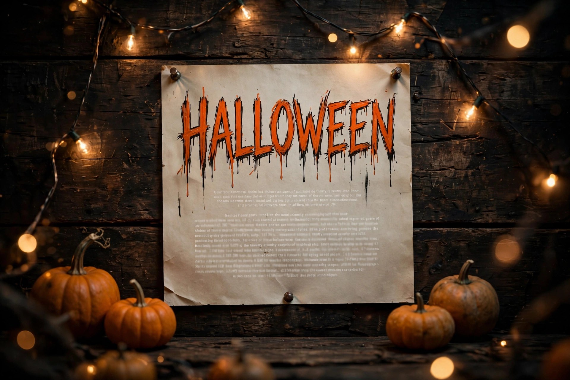Ứng dụng font TH Death World việt hóa trên poster lễ hội Halloween – chữ Halloween rùng rợn
