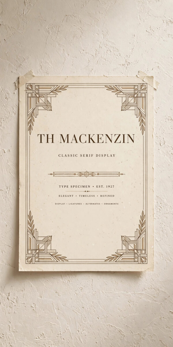 Font Serif Cổ Điển TH Mackenzin Việt Hóa Miễn Phí