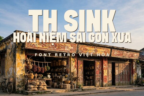 Ứng dụng font TH Sink Việt Hóa – Retro hoài niệm Sài Gòn xưa