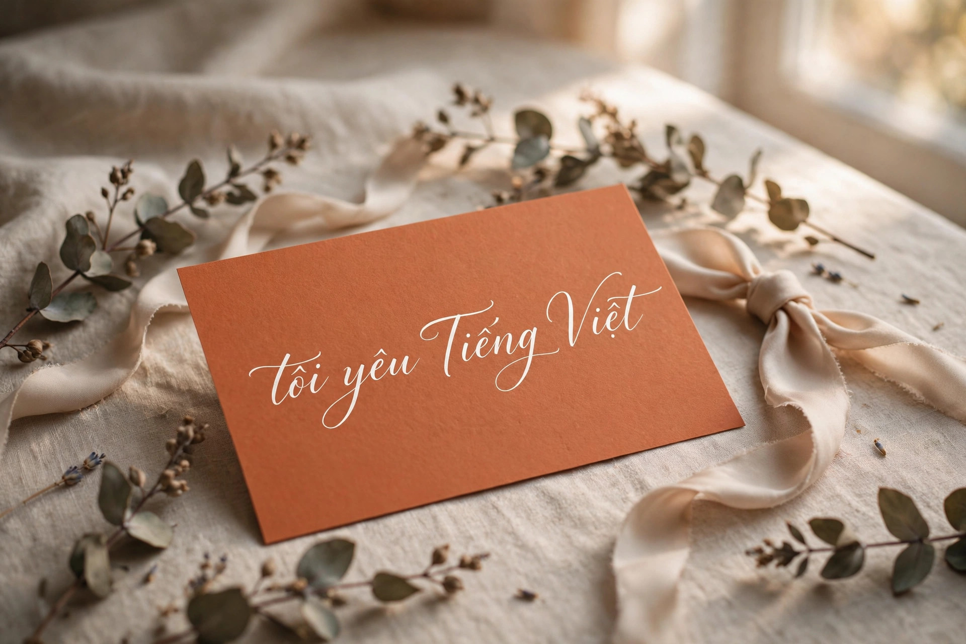Font Chữ Nghiêng Viết Tay SVN-Indie Việt Hóa Miễn Phí 2 Ứng dụng font SVN-Indie việt hóa trên thiệp cưới – font chữ nghiêng viết tay mềm mại