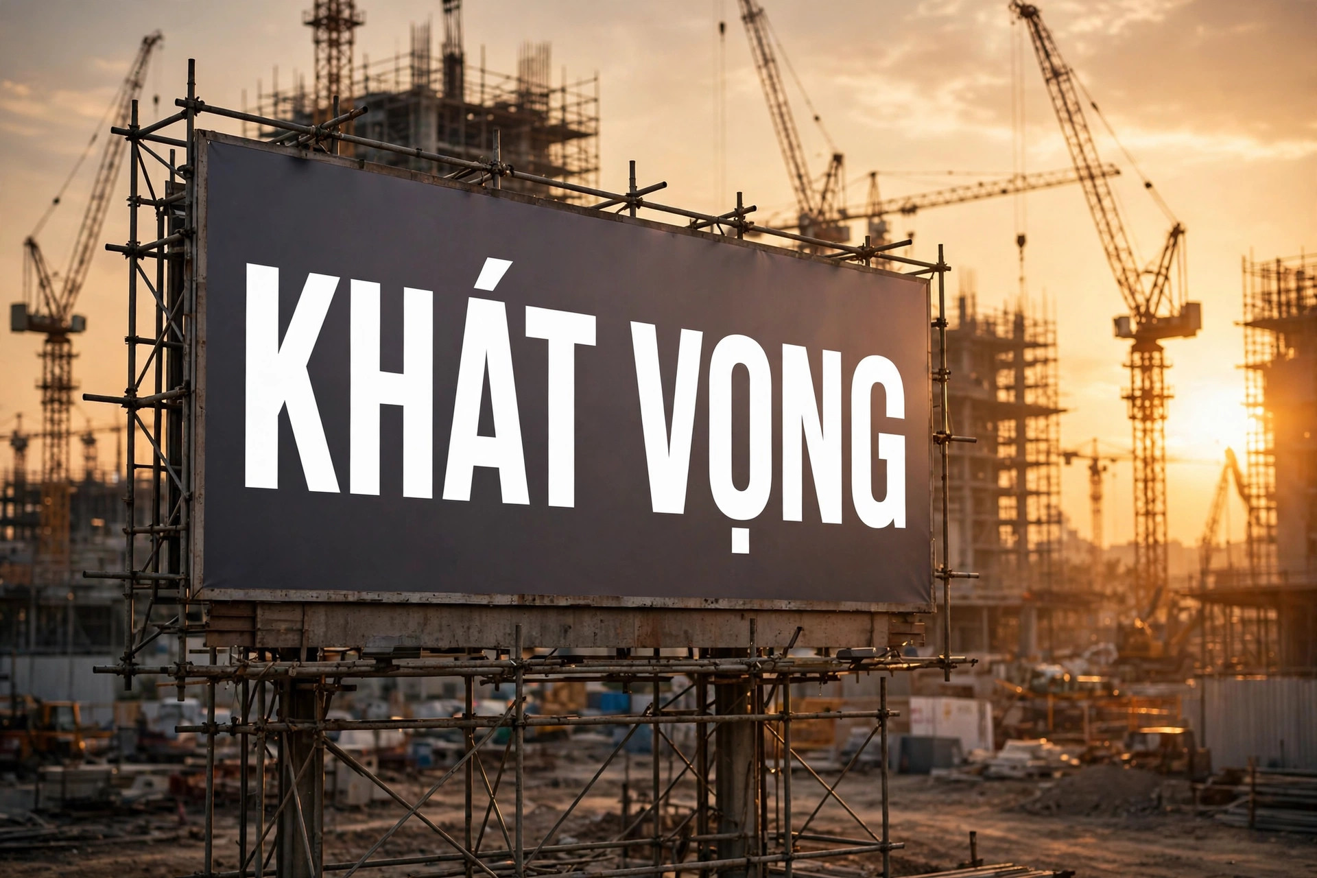 Ứng dụng font SVN Neutraface 2 việt hóa trên biển hiệu công trình xây dựng