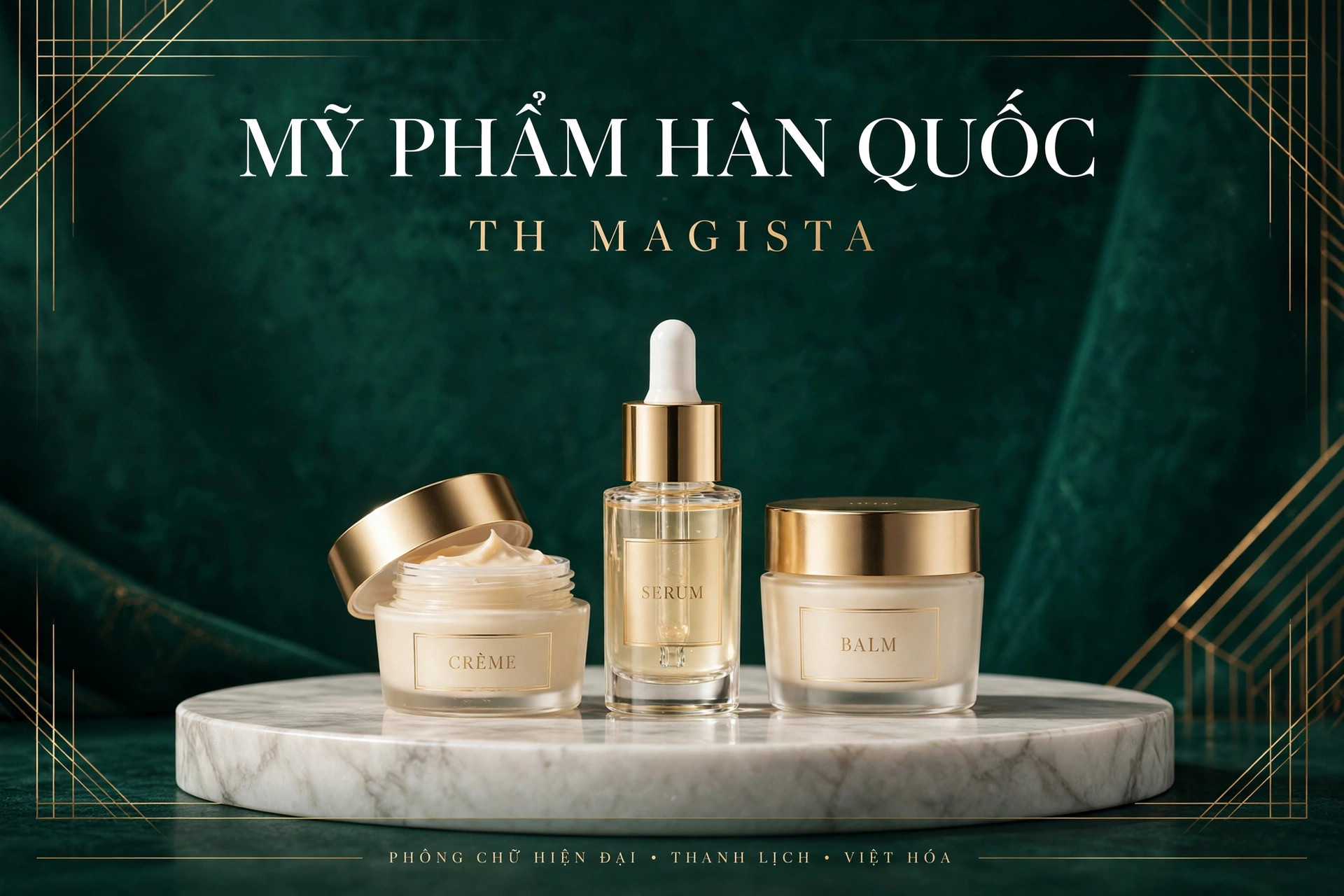 Font Hiện Đại TH Magista Việt Hóa 2 Ứng dụng font TH Magista việt hóa trên poster mỹ phẩm Hàn Quốc